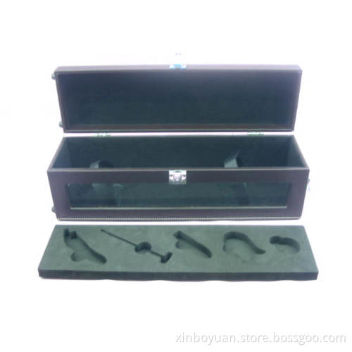 leather wine packing case